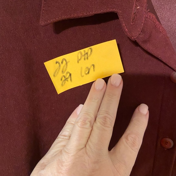 R & K Burgundy Button-Up Shirt - Picture 5 of 5